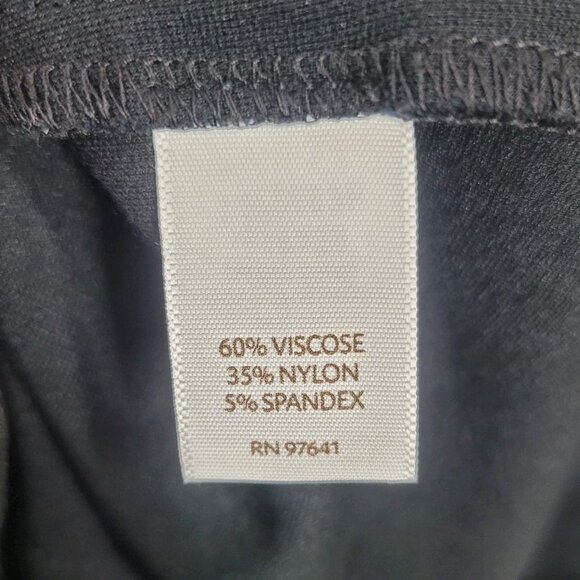 J Jill Pointe Pencil Skirt Size Medium Petite Career Professional Black Stretch - Picture 5 of 5